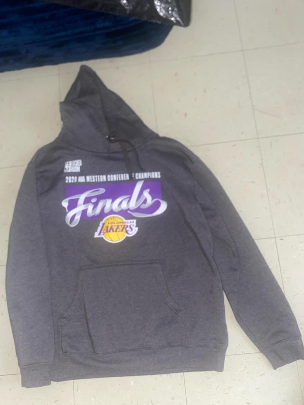 FANATICS 2020 LOCKER ROOM NBA WESTERN CONFERENCE CHAMPIONS LA LAKERS HOODIE